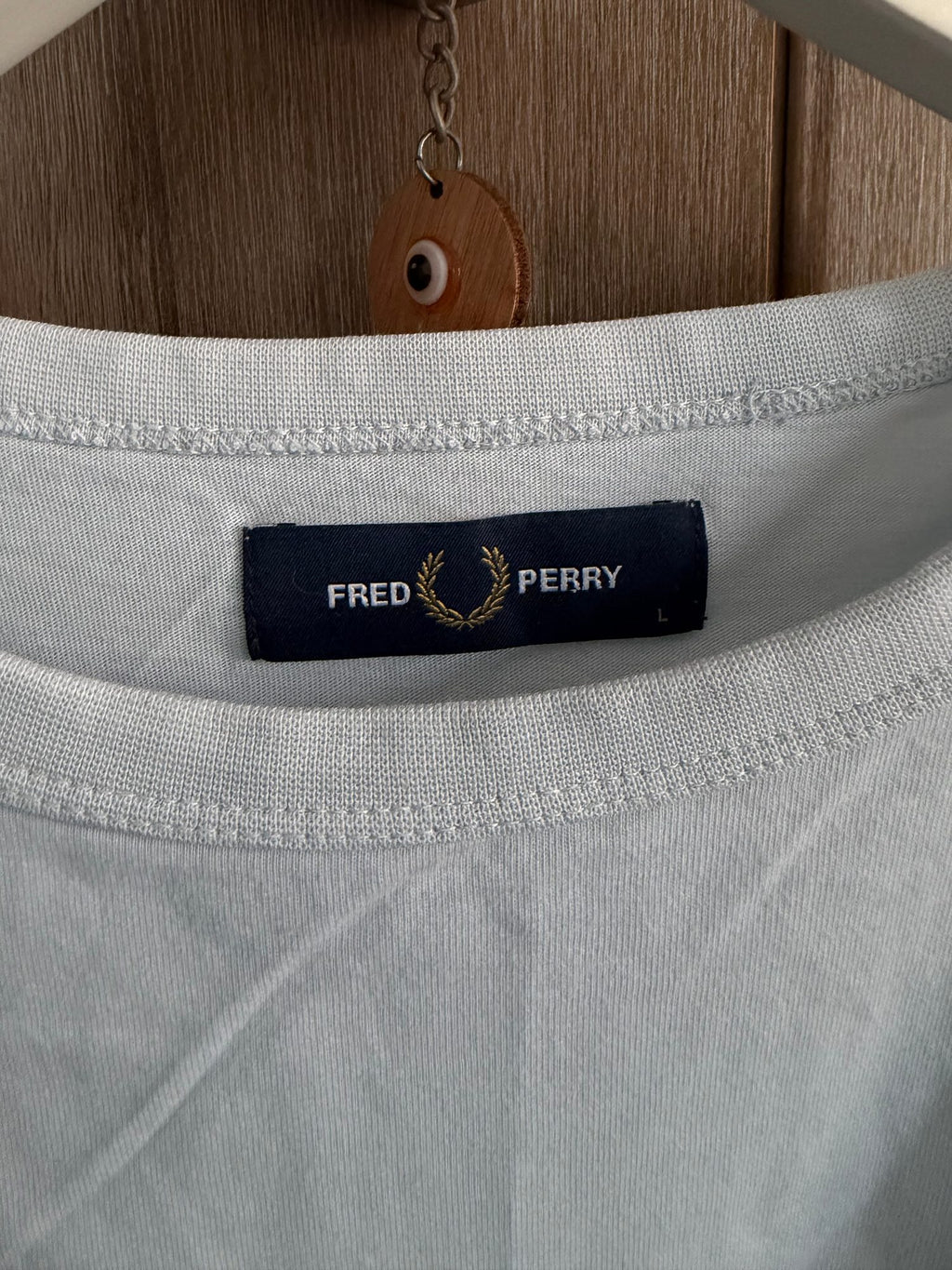 Μπλούζα Fred Perry γαλάζια, φωτογραφία 2