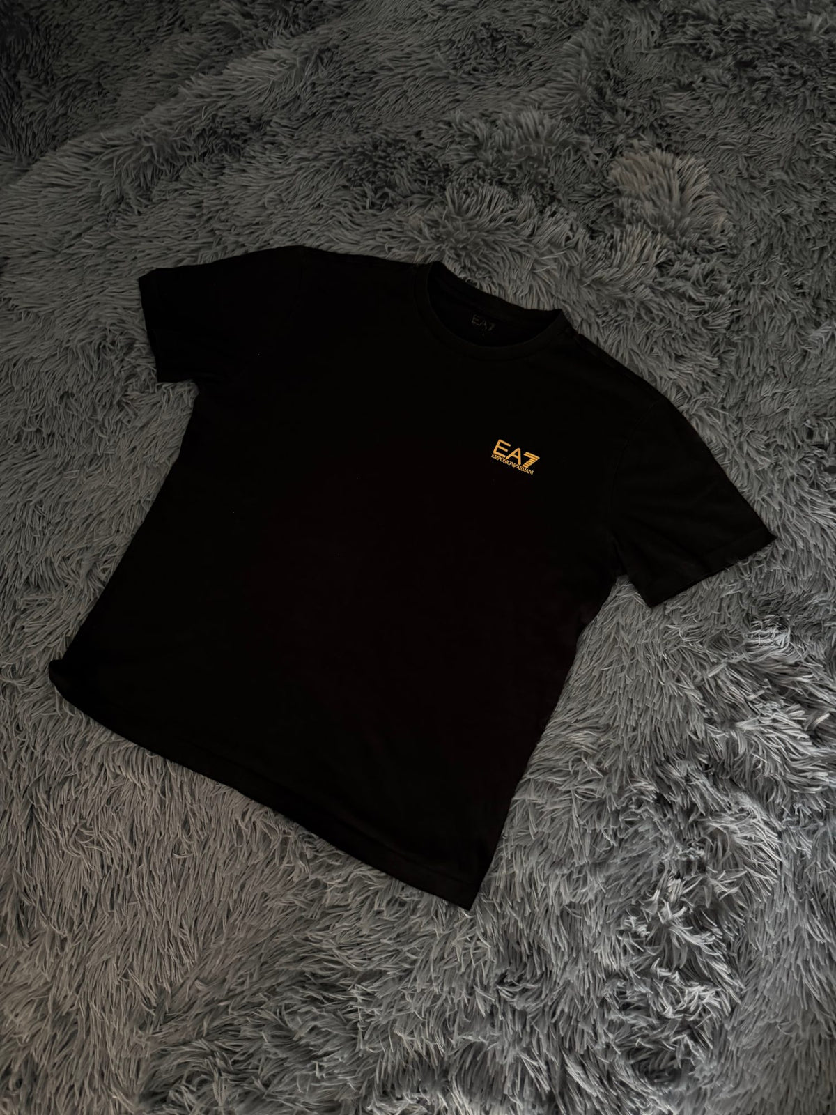 Μπλούζα EA7 Emporio Armani μαύρη, φωτογραφία 2
