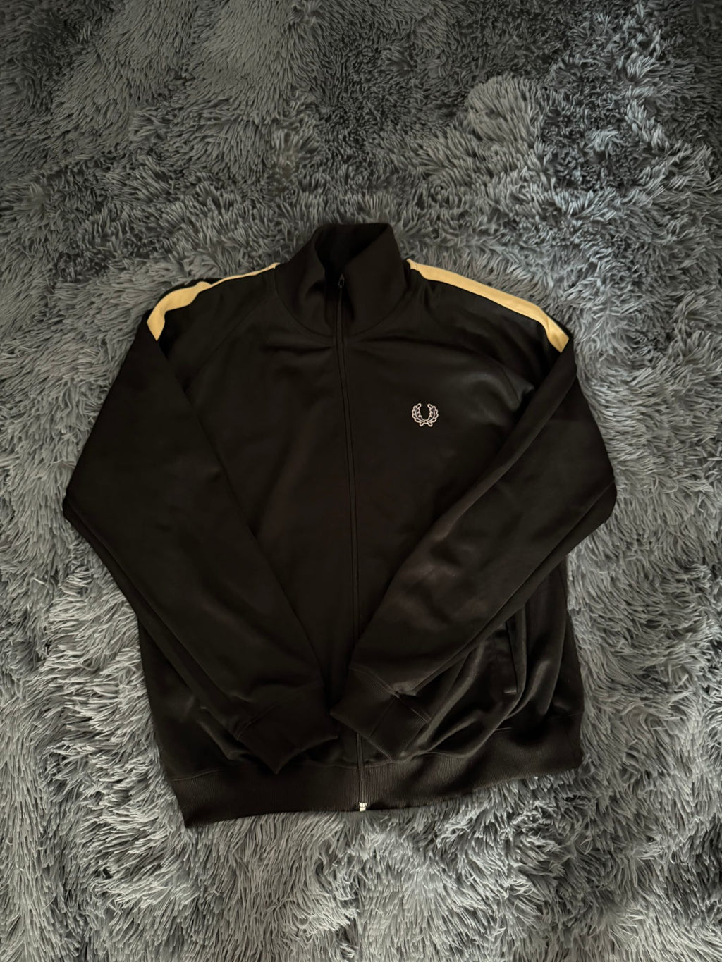 Ζακέτα φόρμας Fred Perry μαύρη, φωτογραφία 2