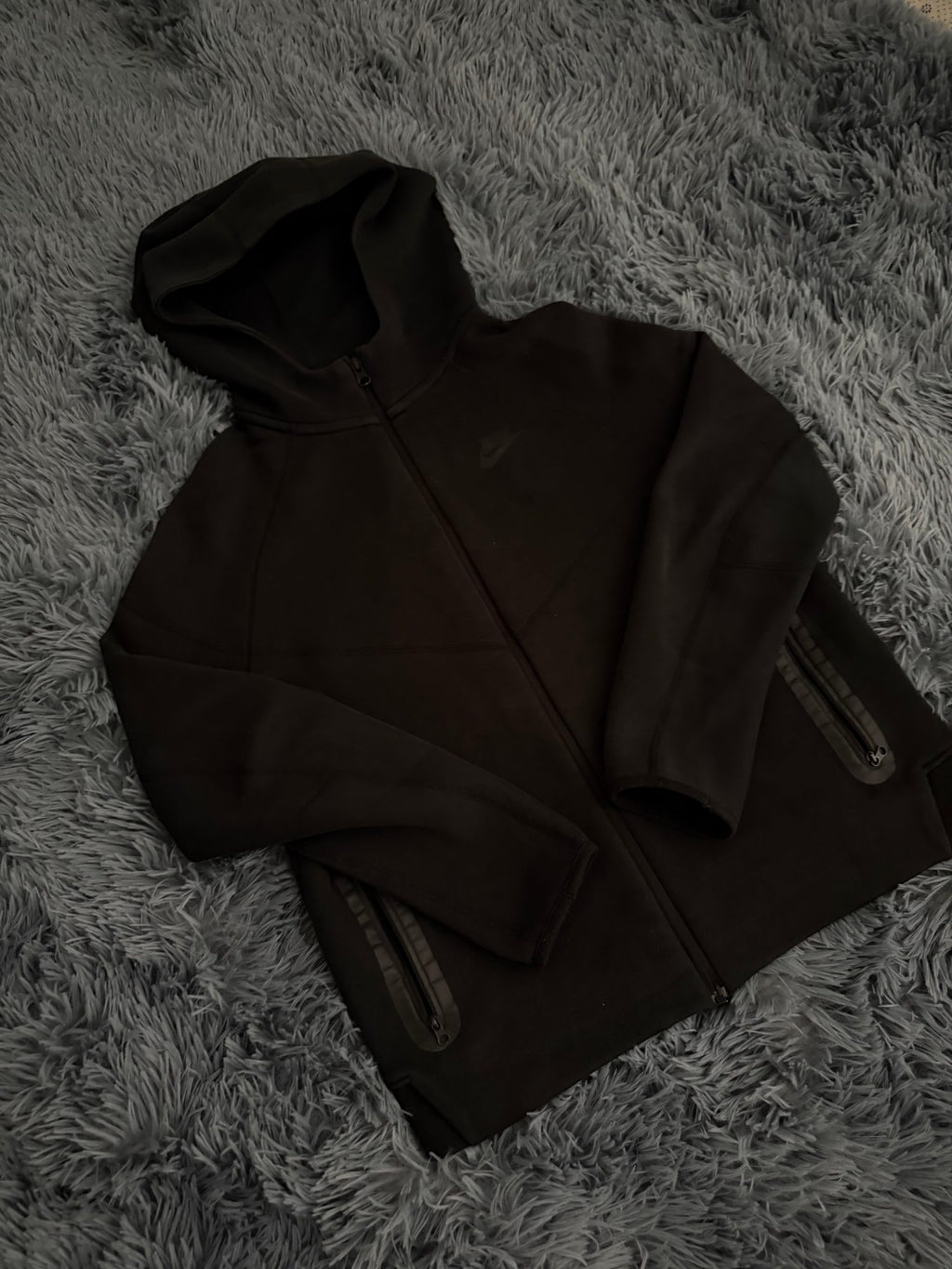 Ζακέτα Nike Tech Fleece μαύρη παιδικό 158-170, φωτογραφία 2