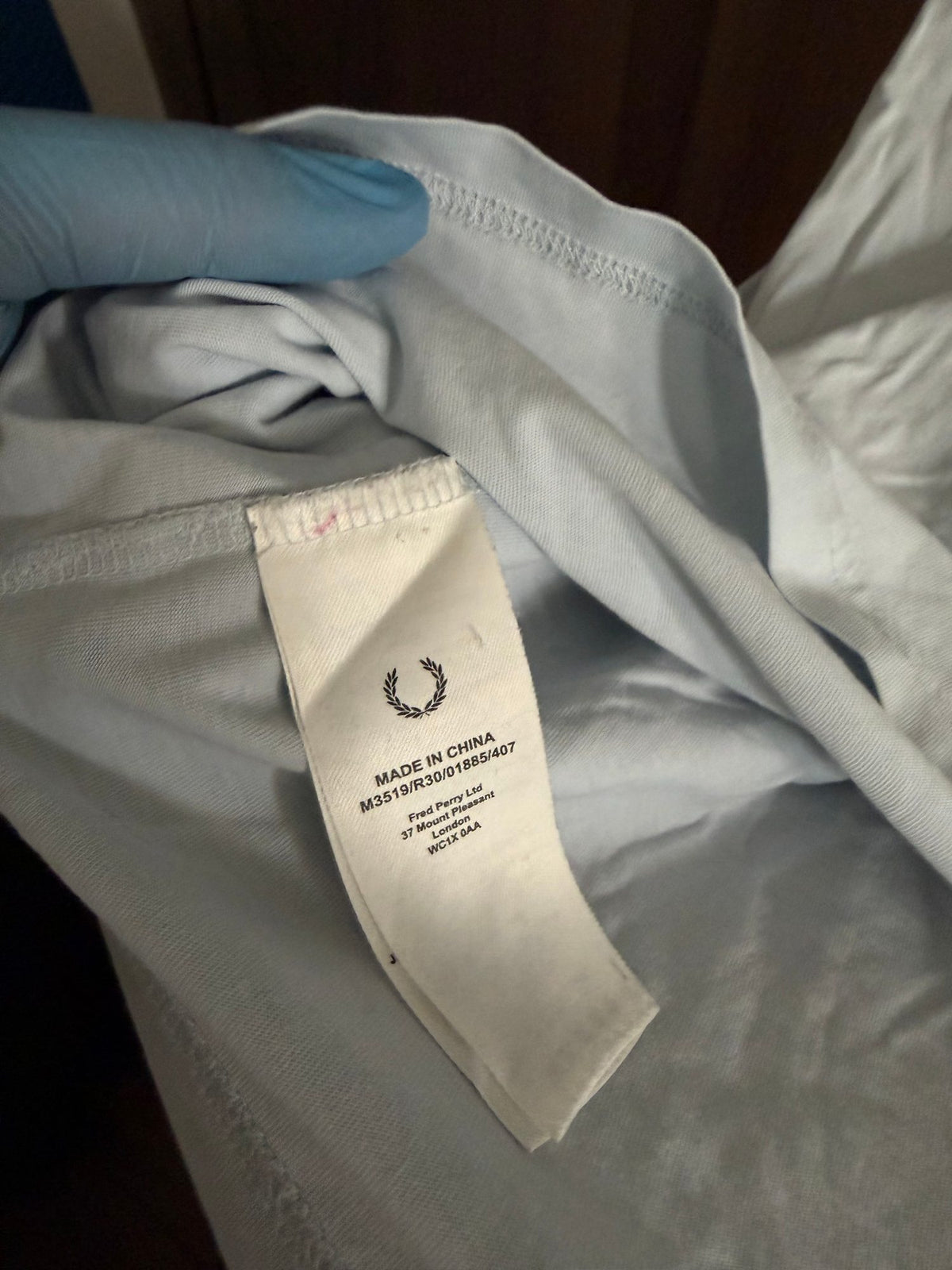 Μπλούζα Fred Perry γαλάζια, φωτογραφία 3