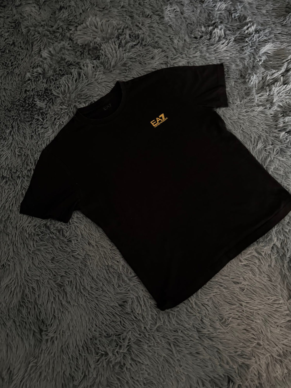 Μπλούζα EA7 Emporio Armani μαύρη, φωτογραφία 3
