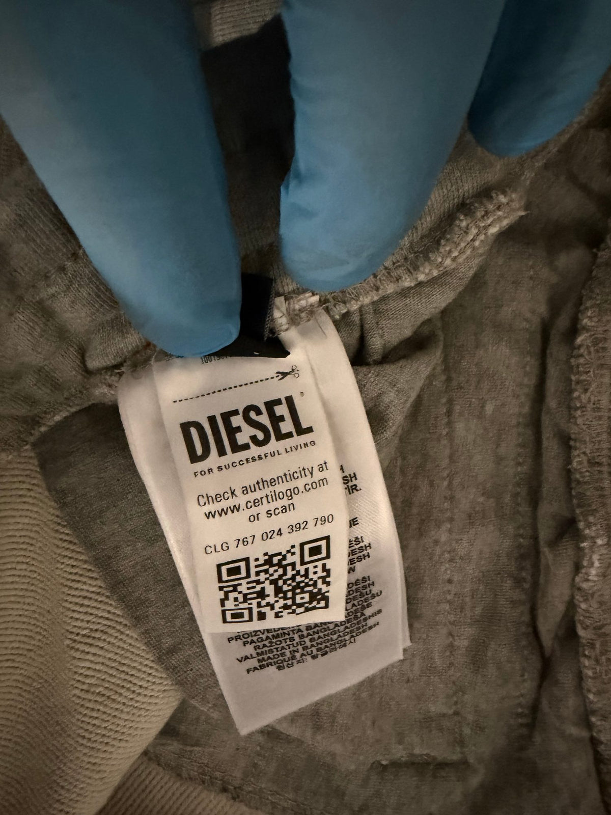 Παντελόνι φόρμας Diesel γκρι, φωτογραφία 7