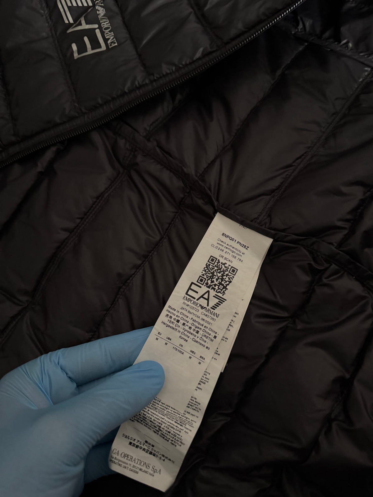 Αμάνικο EA7 μπουφάν puffer Emporio Armani μαύρο, φωτογραφία 7