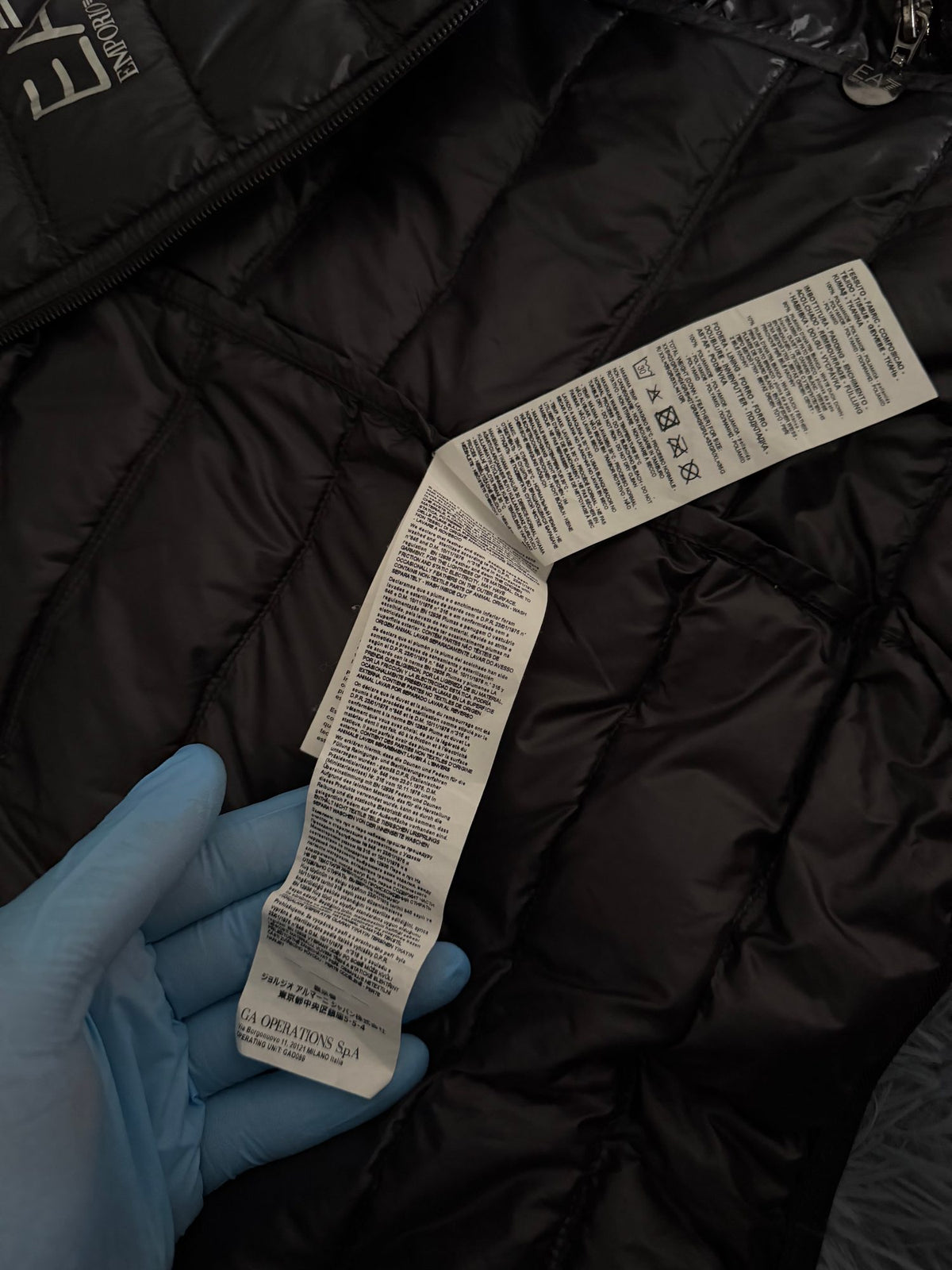 Αμάνικο EA7 μπουφάν puffer Emporio Armani μαύρο, φωτογραφία 8