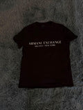 Μπλούζα Armani Exchange μαύρη, μπροστινή όψη, άριστη κατάσταση