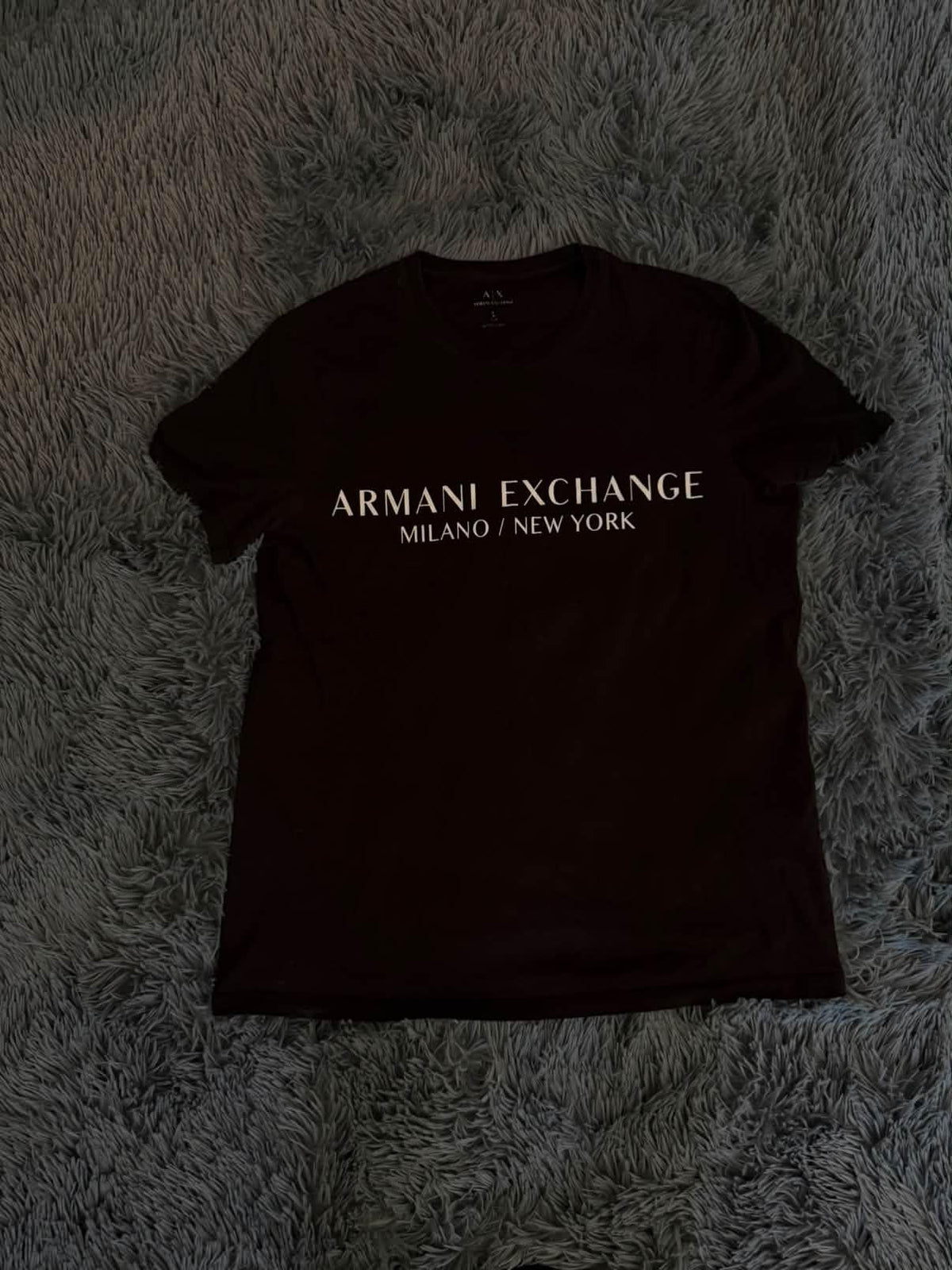 Μπλούζα Armani Exchange μαύρη, μπροστινή όψη, άριστη κατάσταση