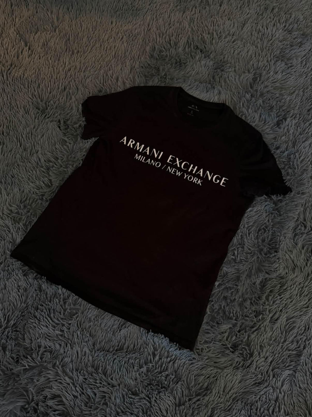 Μπλούζα Armani Exchange μαύρη, φωτογραφία 2