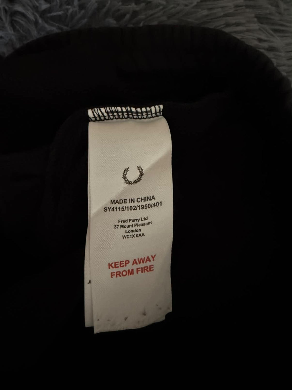 Παντελόνι φόρμας Fred Perry μαύρο, φωτογραφία 6