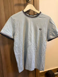 Μπλούζα Fred Perry γαλάζια, μπροστινή όψη, καλή κατάσταση