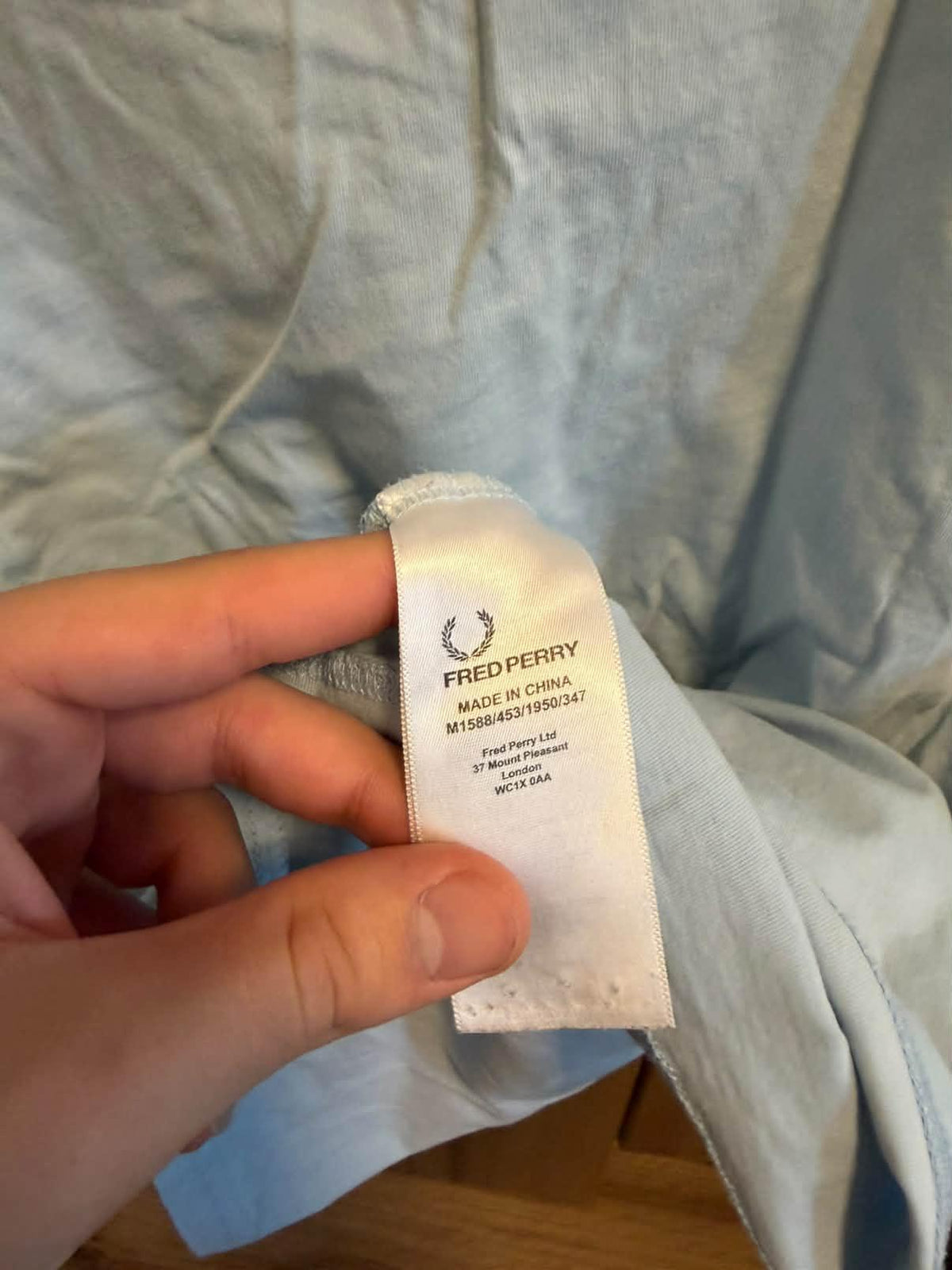 Μπλούζα Fred Perry γαλάζια, φωτογραφία 5